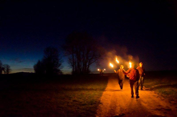 Balade aux flambeaux & apéritif du terroir au Salève