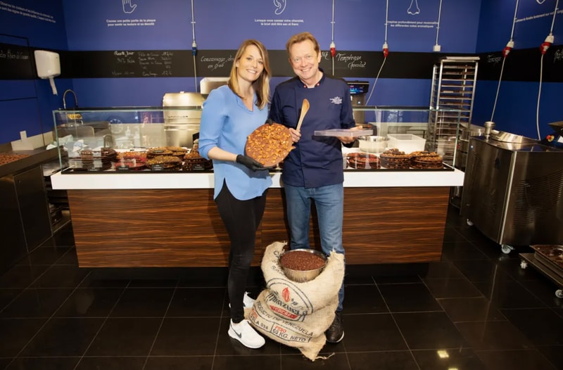 La famille Desplanches dans sa chocolaterie Procope Bean to Bar